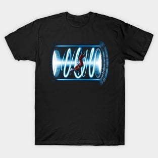 Voyager Wraped by a Blue Substance - Sci-fi T-Shirt